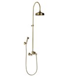 Photo: ANTEA sprchový stĺp k napojeniu na batériu, hlavová, ručná sprcha, bronz