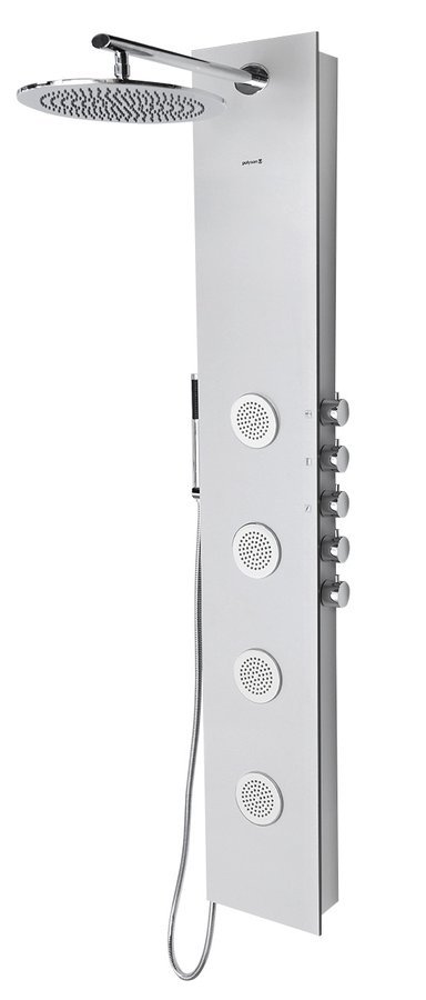 5SIDE ROUND sprchový panel 250x1550mm, aluminium 80211