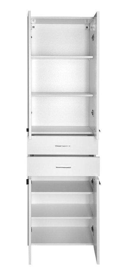 Aqualine ZOJA/KERAMIA FRESH skříňka vysoká se zásuvkami 50x184x29cm, bílá 51291