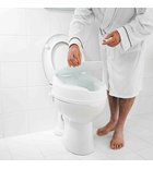 Photo: HANDICAP Raised Toilet Seat With Lid 10 cm, white