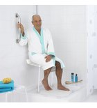 Photo: HANDICAP Siedzisko prysznicowe, składane z podporą, białe