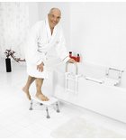 Photo: HANDICAP Badstuhl für Füße, höhenverstellbar, weiß