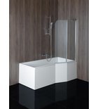 Photo: VERSYS L asymmetrische Badewanne 170x84x70x47cm, links, weiß