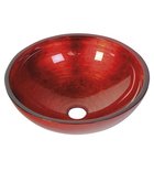 Photo: MURANO ROSSO IMPERO Glass Washbasin, diameter 40cm, red