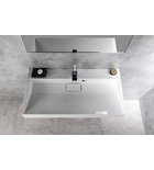 Photo: AMUR washbasin including drain cover 90x46cm, cultured marble, white