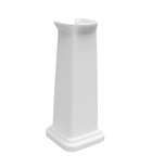 Photo: CLASSIC ceramic pedestal for washbasin 66x27cm, white ExtraGlaze