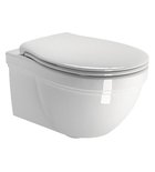 Photo: CLASSIC závesná WC misa, 55x37 cm, biela ExtraGlaze