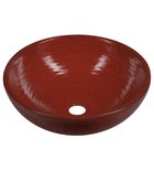 Photo: ATTILA Ceramic Washbasin dia 43 cm, red