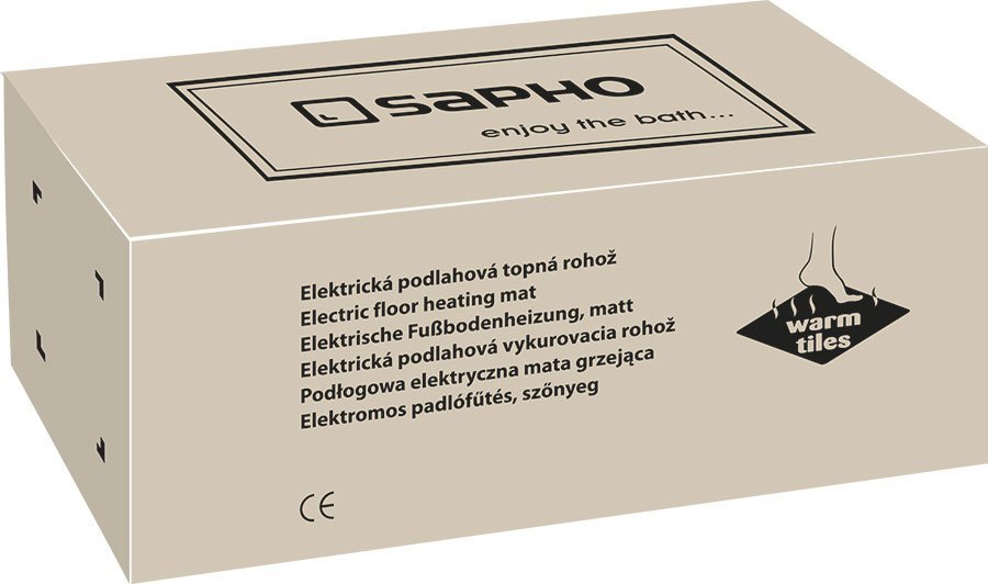 Sapho WARM TILES topná rohož do koupelny 4,2m2, 670W WTM42
