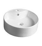Photo: YAKARTA counter top ceramic washbasin Ø 46 cm, white