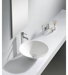 Photo: COMILLAS counter top ceramic washbasin 42x15 cm, white