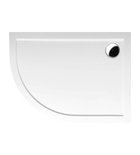 Photo: RENA R sprchová vanička z liateho mramoru, štvrťkruh 100x80x4cm, R550, pravá, bi