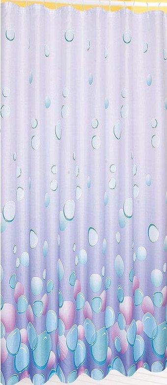 Sprchový závěs 180x180cm, polyester, světle fialová 1096