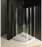 Photo: ONE Quadrant Bi-Fold Pivot Door Shower Enclosure 900x900 mm, clear glass