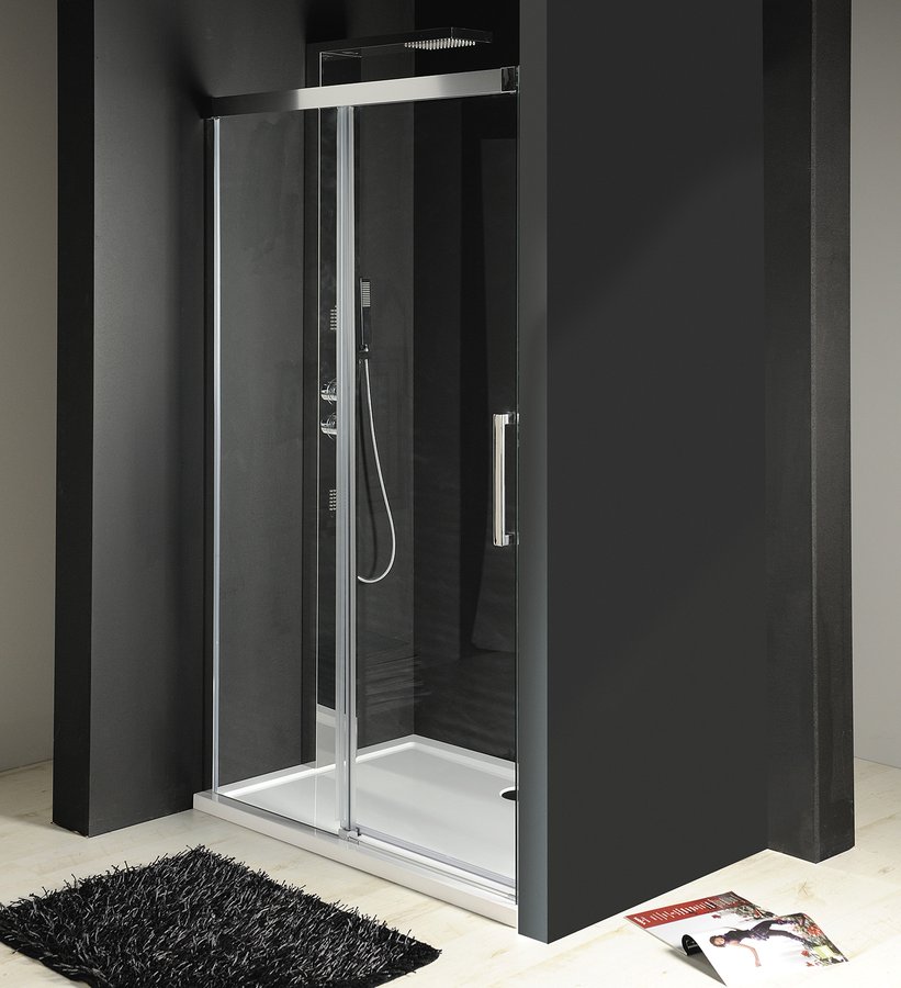 FONDURA sprchové dveře 1100mm, čiré sklo GF5011