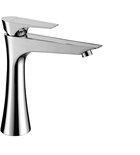 Photo: AXAMITE Tall Washbasin Mixer Tap without Pop Up Waste, extended spout/chrome