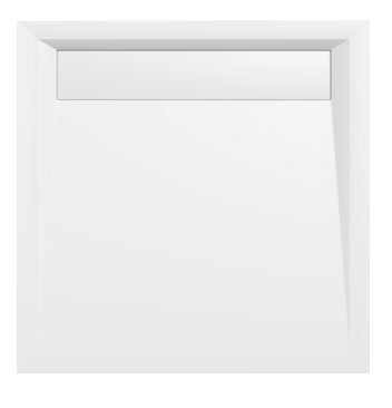 ARENA sprchová vanička z litého mramoru se záklopem, čtverec 90x90cm, bílá 71601