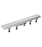 Photo: SCENE PVC Drain Channel with Stainless Steel Grate, 820x123x68 mm