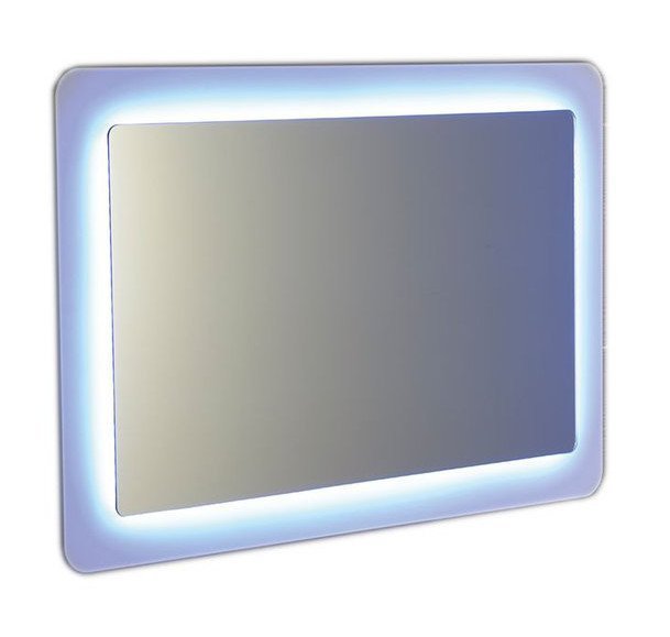 LORDE LED podsvícené zrcadlo s přesahem 900x600mm, bílá NL602