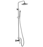 Photo: TREVIA Shower Panel with lever Mixer Tap, brass
