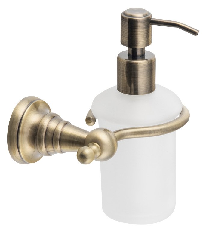 Sapho DIAMOND dávkovač mýdla, 200ml, mléčné sklo, bronz 1319-19