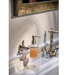 Photo: DIAMOND soap dispenser holder 200ml, frosted glass, bronze