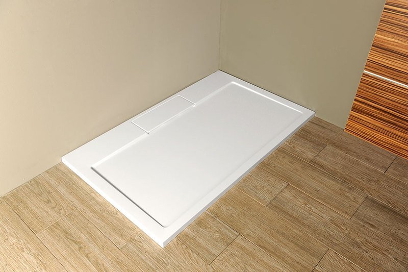 Gelco IRENA sprchová vanička z litého mramoru, obdélník 140x100cm, bílá HI140100