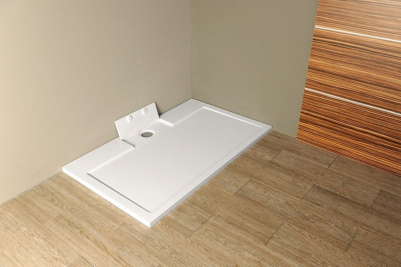 Gelco IRENA sprchová vanička z litého mramoru, obdélník 140x100cm, bílá HI140100