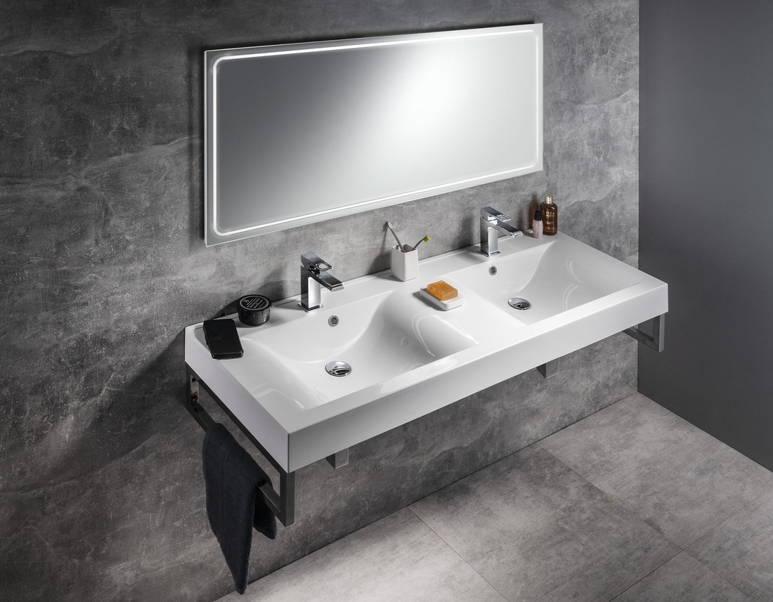 Sapho GEMINI zrcadlo s LED osvětlením 1600x550mm GM160