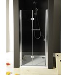 Photo: ONE sprchové dveře skládací 900 mm, levé, čiré sklo