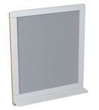 Photo: PRIM Mirror with Shelf 70x84x14cm, cedar/white