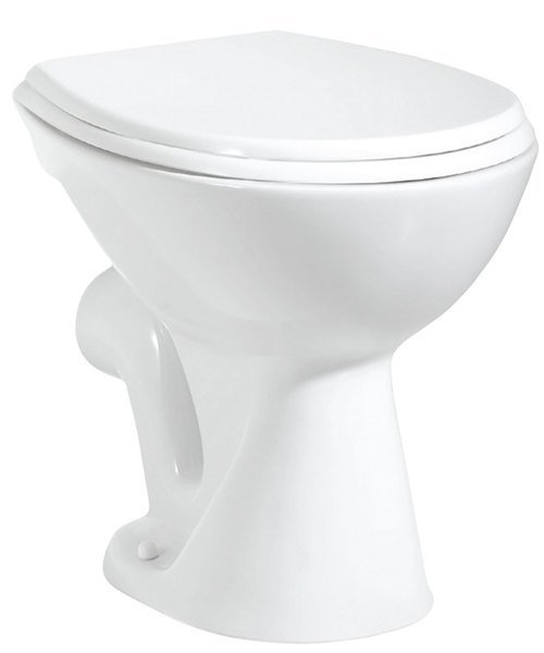 WC mísa stojící, 36x47cm, zadní odpad, bílá TP330