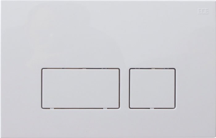 DUAL tlačítko hranaté pro nádržky 52TD0104E a 52AL0104E , bílá 54MD0103E