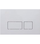 Photo: DUAL tlačítko hranaté pro nádržky 52TD0104E a 52AL0104E , bílá