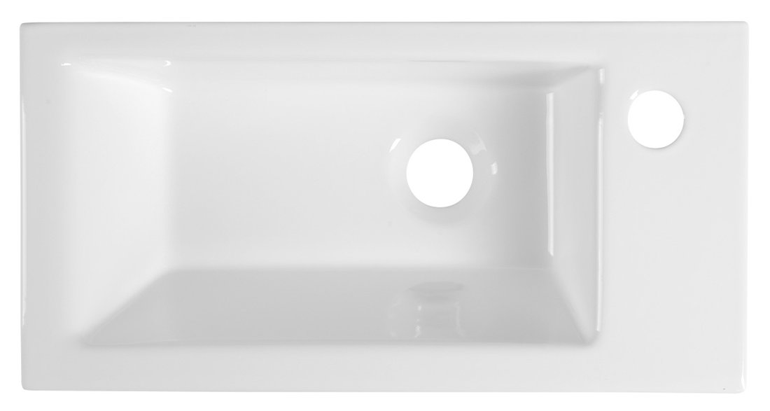 Aqualine ZUNO 50 keramické umývátko nábytkové 50x25cm, bílá 9050
