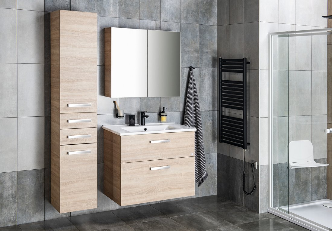 Aqualine ZUNO 85 keramické umyvadlo nábytkové 85x45cm, bílá 9085