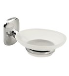 Photo: RUMBA soap dish holder, frosted glass, chrome
