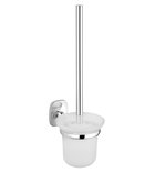 Photo: RUMBA Toilet Brush/Holder, frosted glass