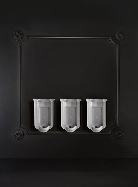Kerasan WALDORF urinál se zakrytým přívodem vody, 44x72cm, bílá 413001