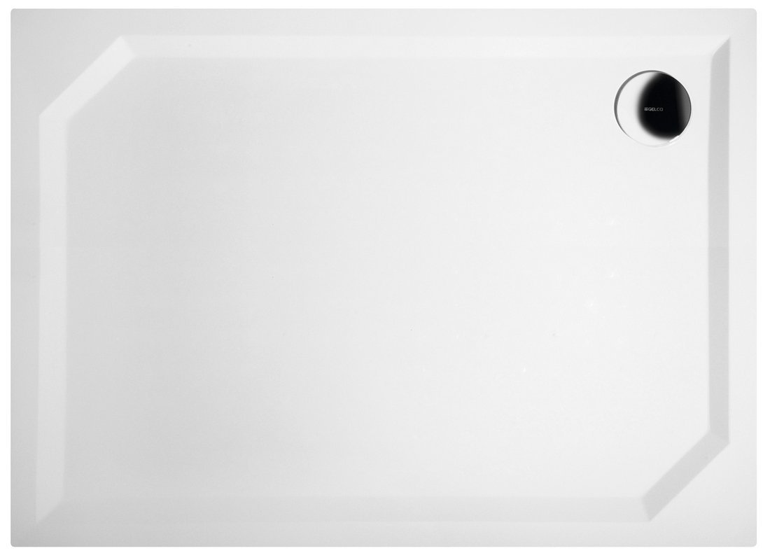 SARA sprchová vanička z litého mramoru, obdélník 110x80x4cm, hladká HS11080