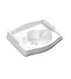 Photo: RETRO umywalka ceramiczna 41x30cm, bez otworu na baterię, bez przelewu, biały
