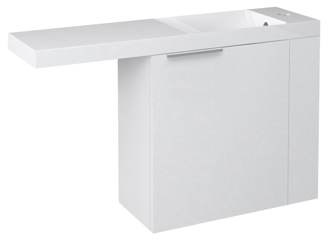 LATUS VI umyvadlová skříňka 50x50x22cm, pravá, bílá (55830) LT610-3030
