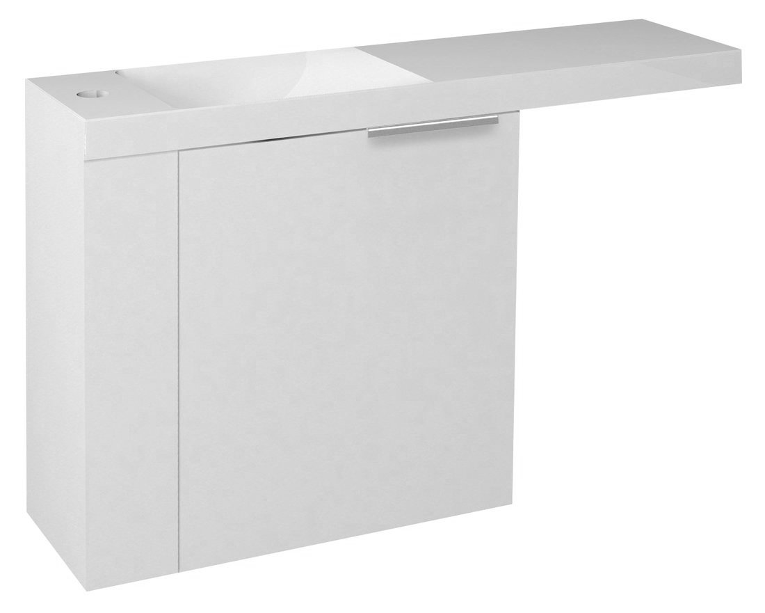 LATUS VI umyvadlová skříňka 50x50x22cm, levá, bílá (55835) LT615-3030