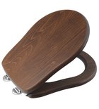 Photo: RETRO WC sedátko Soft Close, ořech/chrom