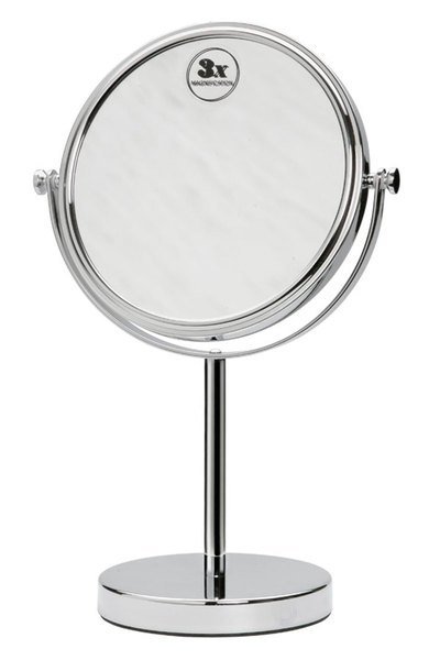 Kozmetické zrkadielko na postavenie, pr. 200mm, chróm