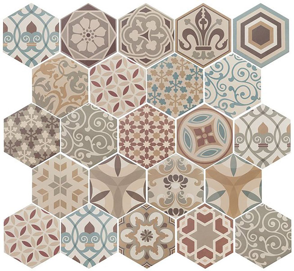 Equipe HEXATILE dlažba Harmony Colours 17,5x20 (EQ-10D) (0,714m2) 21356