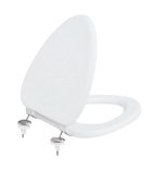 Photo: KID Children's Toilet Seat and Lid, stainless steel hinges, white