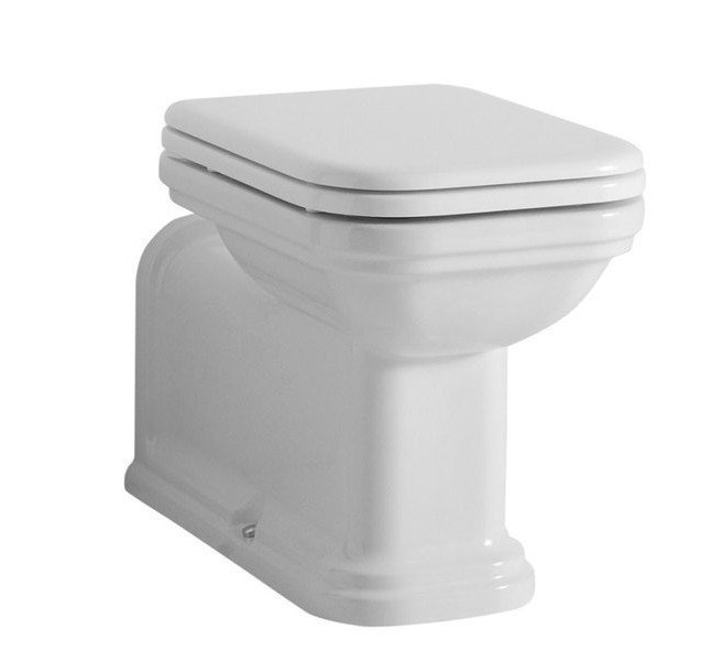 Kerasan WALDORF WC mísa stojící, 37x65cm, spodní/zadní odpad, bílá 411601