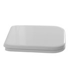 Photo: WALDORF deska WC, Soft Close, biała/brąz