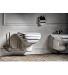 Photo: WALDORF Soft Close Toilet Seat, white/bronze